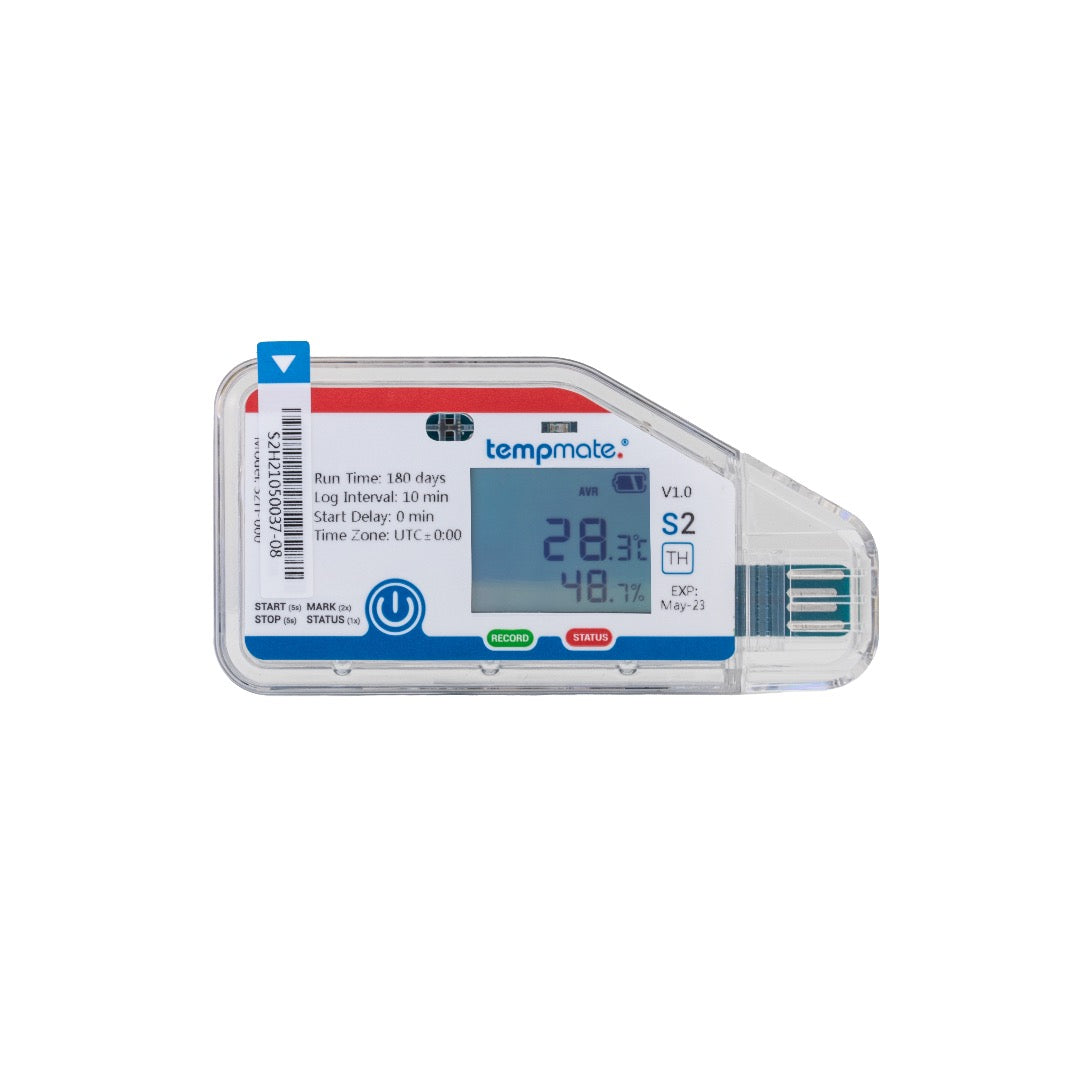 Tempmate Single Use Datalogger S2 TRH