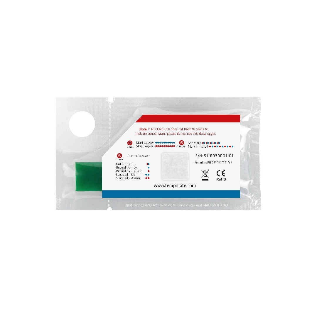 Tempmate Single Use Datalogger S1