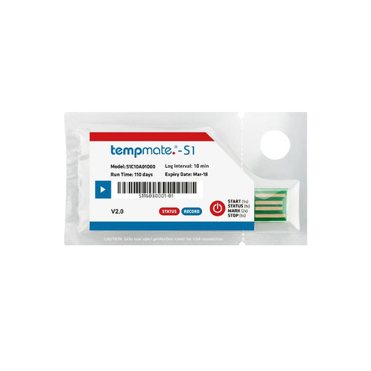 Tempmate Single Use Datalogger S1